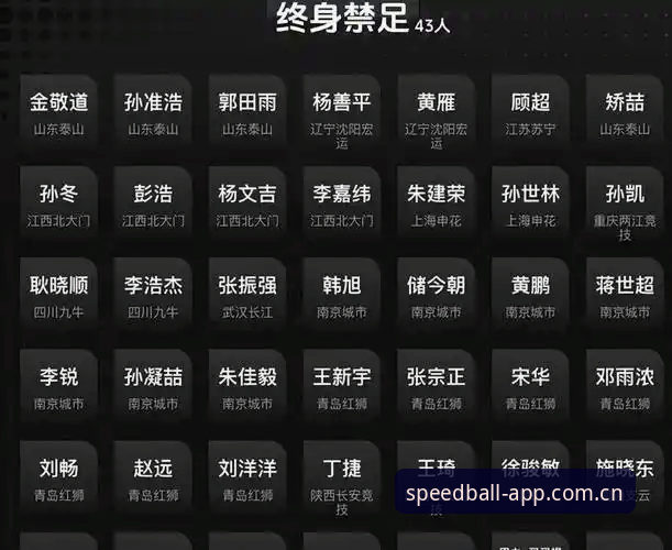 光速体育APP下载 中国足协第三批禁足名单公布,哪些足球从业者被终身禁足?